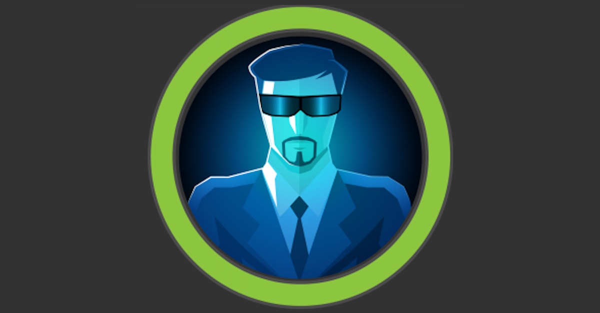 Blue man with sunglasses in a suit