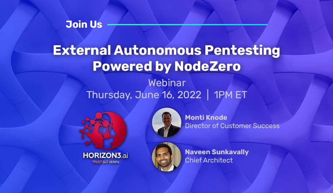 Webinar: External Autonomous Pentesting