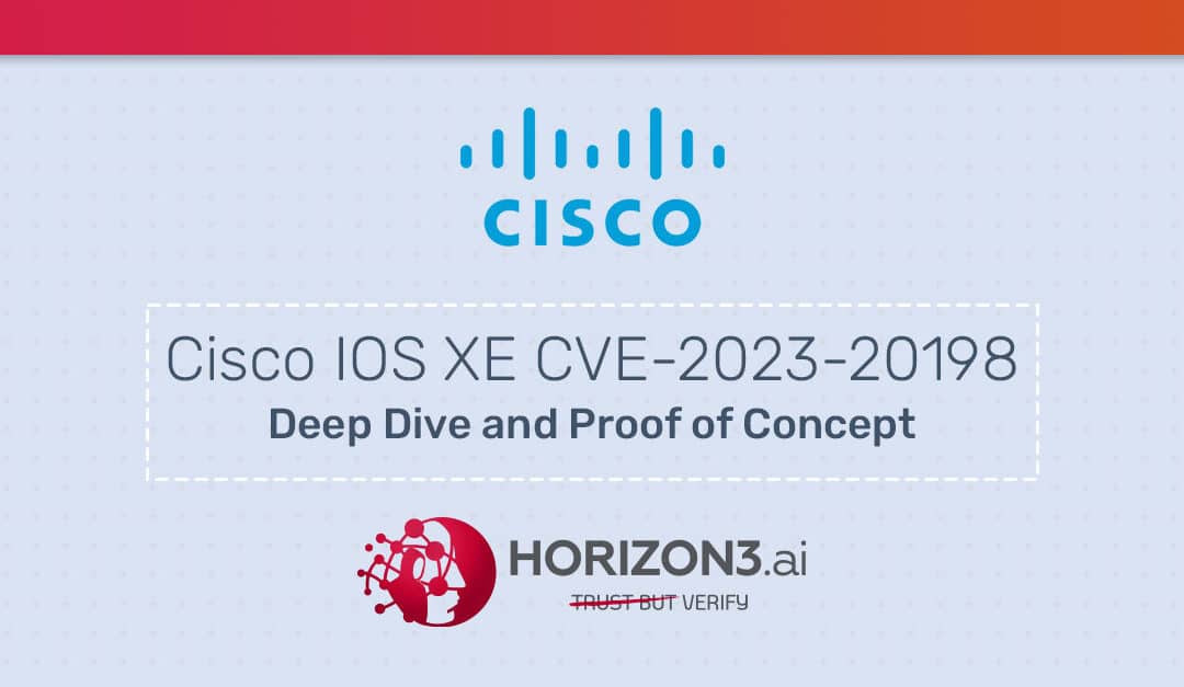 Cisco IOS XE CVE-2023-20198: Deep Dive and POC