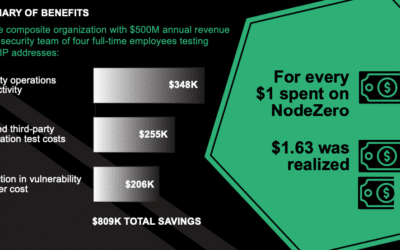 The Total Economic Impact™ Of The NodeZero™ Platform Infographic
