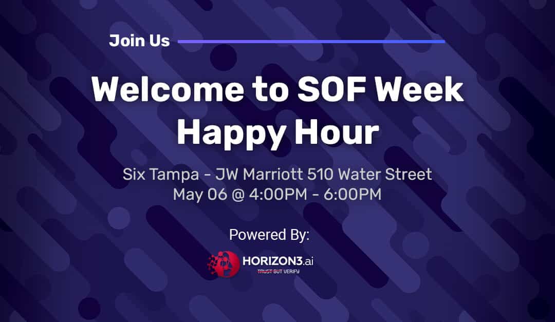 Welcome to SOF Week Happy Hour