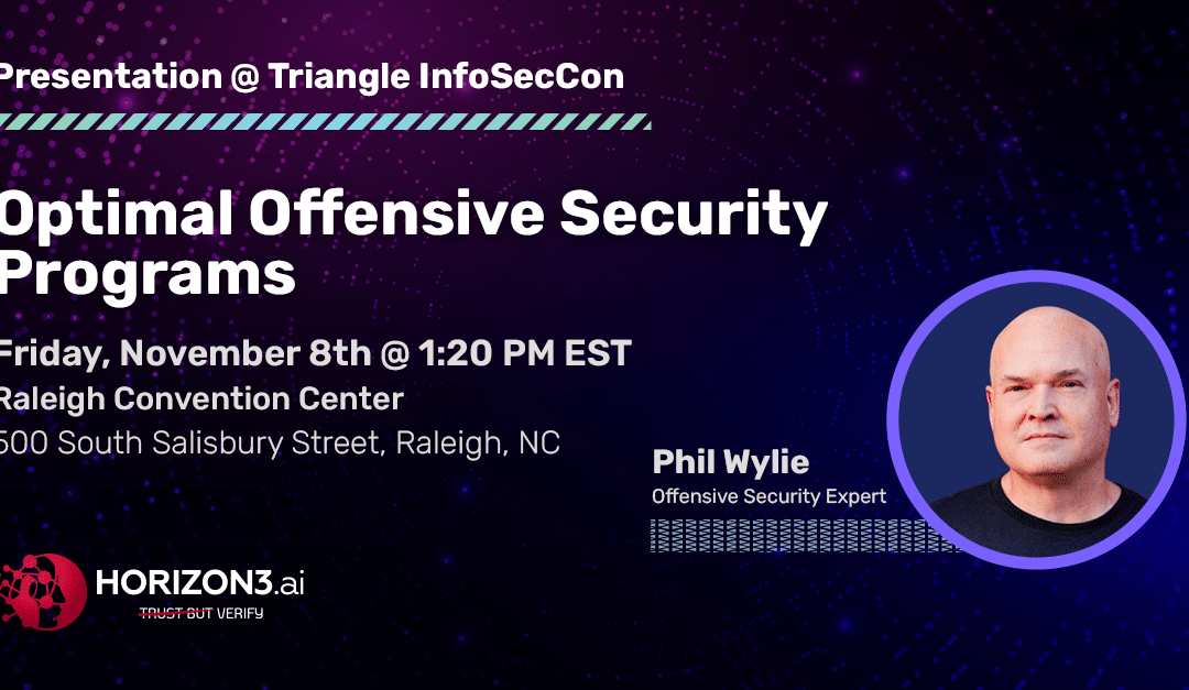 Optimal Offensive Security Programs @ Triangle InfoSecCon